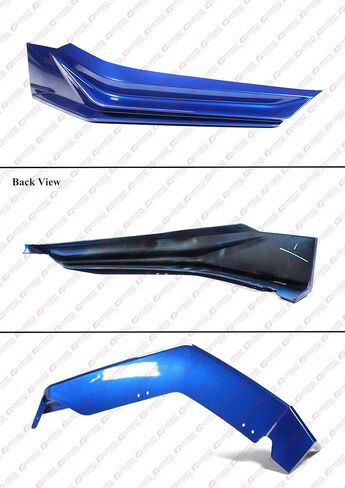 MC Style JDM 5PC Painted Blue Black Front Bumper Lip Splitter Kit Compatible for 2022-2024 Honda Civic Hatchback Sedan All Models in Saudi Arabia