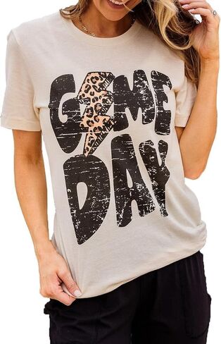 قمصان نسائية ليوم اللعبة في My Game Day، قمصان نسائية لموسم كرة القدم، قميص فريق كرة القدم، تي شيرت للمشجعين in Kuwait