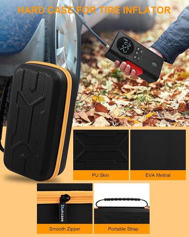 Tire Inflator Case for Airmoto/Skight/LOLSSA/Teffim/Hafuloky/Frarome/ILTIDE, Portable Carrying Air Compressor Case Compatible 120/150 / 180 PSI, Car Air Pump Storage Holder Box in Saudi Arabia