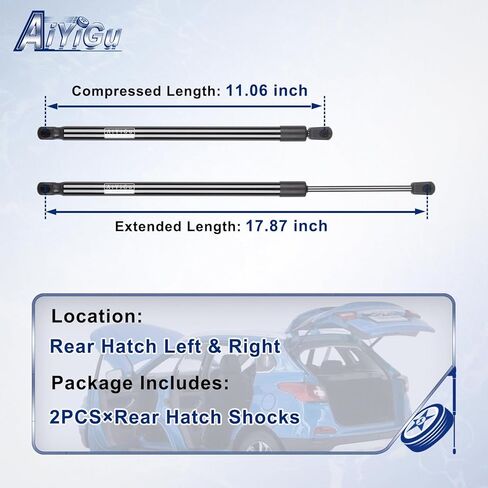 SG350008 Rear Hatch Shocks Struts Lift Gate Supports Gas Springs Compatible with 2010-2013 Kia Soul, Pack of 2 PCS in Saudi Arabia