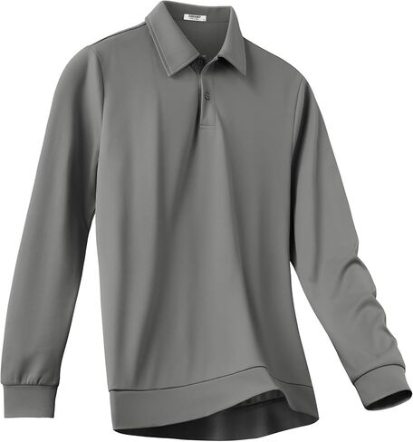 COOFANDY Men's Polo Shirts 2025 Long Sleeve Casual Golf Shirts Light Weight Moisture Wicking Pullover Shirts in Saudi Arabia
