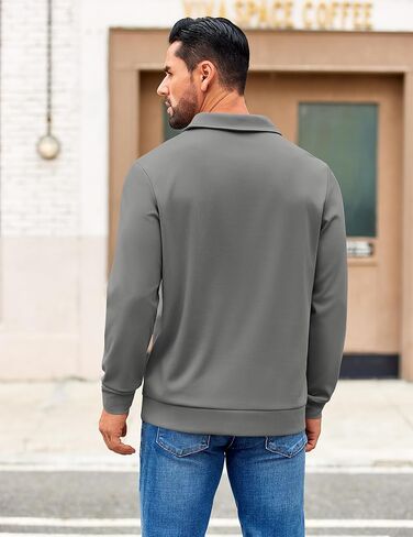 COOFANDY Men's Polo Shirts 2025 Long Sleeve Casual Golf Shirts Light Weight Moisture Wicking Pullover Shirts in Saudi Arabia