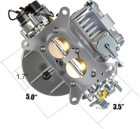 2BBL 500CFM 0-4412S Carburetor repalcement for Holley 2300 500CFM Manual Choke Carburetor Compatible with GMC CJ5 CJ7 F100 (0-4412S) in Kuwait