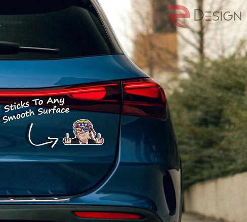 Edesign Trump Peeking Failing Funder Funder Trump Sticker Vinyl - 4 بوصات - ملصقات ترامب 2024 للسيارة شاحنة شاحنة شاحنة الشاحن in Saudi Arabia