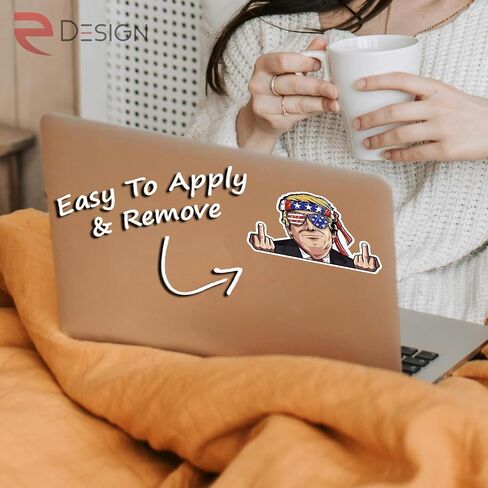 Edesign Trump Peeking Failing Funder Funder Trump Sticker Vinyl - 4 بوصات - ملصقات ترامب 2024 للسيارة شاحنة شاحنة شاحنة الشاحن in Saudi Arabia