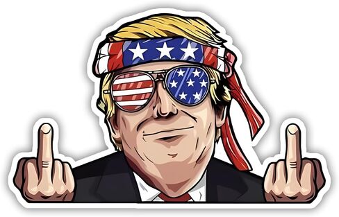 Edesign Trump Peeking Failing Funder Funder Trump Sticker Vinyl - 4 بوصات - ملصقات ترامب 2024 للسيارة شاحنة شاحنة شاحنة الشاحن in Saudi Arabia