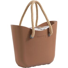 Brook + Bay Beach Bag Rubber Tote Bag with Zipper - Travel Bag, Beach Bags Waterproof Sandproof, Beach Bag for Women in Kuwait