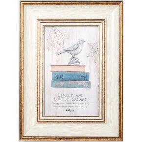 6x8 Picture Frame Photo Frame Rustic Picture Frame with real glass for Wall and Tabletop (White, 6x8-1PCS) in Saudi Arabia