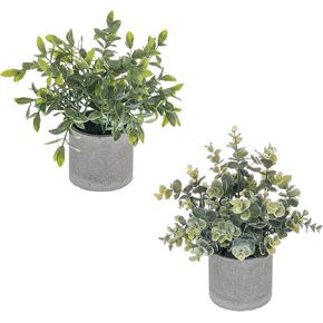 Artificial Plants Indoor,Fake Potted Plants,Artificial Eucalyptus Plant for Indoor,Farmhouse,Home Decor, Office Table Decor in Saudi Arabia