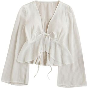 قمادة تربط تربط الأفق العفومة بلوزة الكشكش غير المتكافئة. in Kuwait