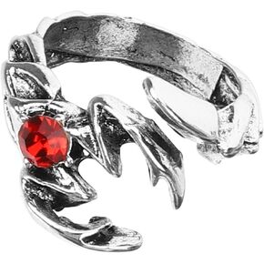 Punk Scorpion Ring for Men Open Design with Rhinestones Vintage Statement Jewelry for and Hip-hop Fashion Comfortable Fit for Everyday Wear in Saudi Arabia