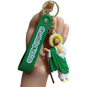 Our Lady Of Jesus Keychain - Cute Cartoon Wristband Keychain, Suitable for Backpack Pendants, Handbags, Cars, Keys in Kuwait
