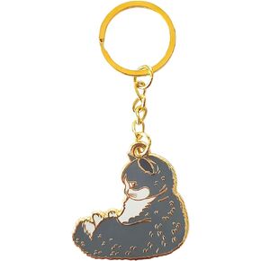 سلسلة مفاتيح القطط البريطانية شونكي مع جودغي بومباستيك جانبي - in Kuwait