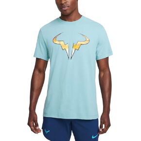 Nike Men's Court Dri-FIT Rafa Short Sleeve T-Shirt L Blue in Saudi Arabia