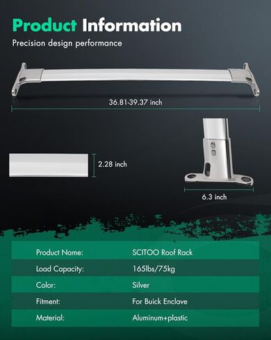 SCITOO Roof Rack Cross Bars For Buick Enclave 2008-2017 for Cargo Racks Rooftop Luggage Canoe Kayak Bicycle Roof Bag in Saudi Arabia