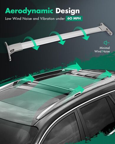 SCITOO Roof Rack Cross Bars For Buick Enclave 2008-2017 for Cargo Racks Rooftop Luggage Canoe Kayak Bicycle Roof Bag in Saudi Arabia