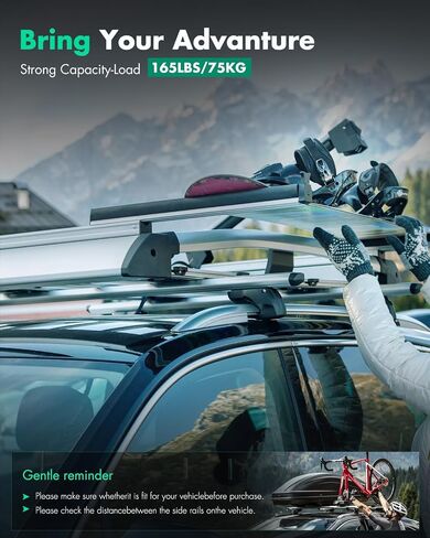SCITOO Roof Rack Cross Bars For Buick Enclave 2008-2017 for Cargo Racks Rooftop Luggage Canoe Kayak Bicycle Roof Bag in Saudi Arabia