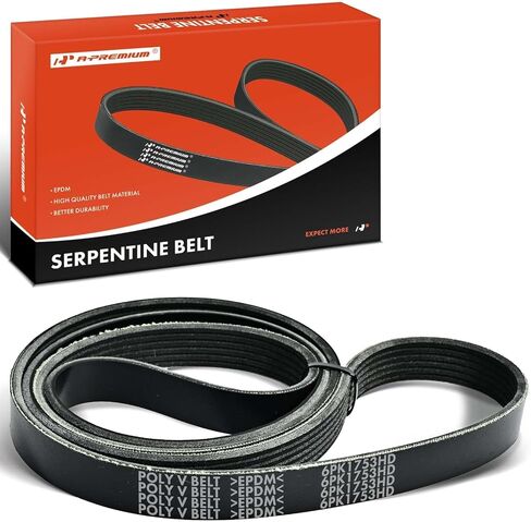 A-Premium-Duty-Duty-Duty Serpentine Drive Belt متوافق مع Ford و Kenworth & Peterbilt Cars-F-150 F150 2015-2017 ، W900 2008-2011 ، 388 2008-2011 ، 389 2008-2011-V6 2.7L/L6 14.6L 15.2 in Saudi Arabia