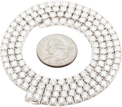 عام 925 الفضة الاسترليني 14 كيلو أصفر/أبيض الانتهاء من الذهب AAA Zirconia cubic 2/4mm سوار سلسلة التنس قلادة للنساء والرجال 7.5 ″ -24 ″ مجوهرات راقية in Kuwait