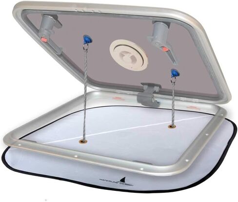 Blinds with ventilation Universal size, mounts from The inside with magnet. Dark, ventilation and bug free. Fits all brands of hatches. Hatch is not incl. in Saudi Arabia