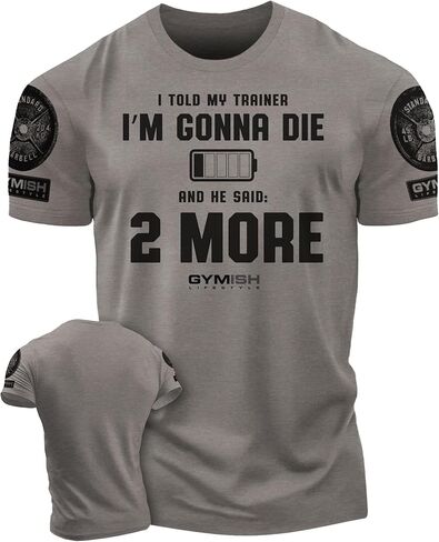 Gymish Lifestyle 2 More Workout Shirts for Men, Motivational T-Shirt for Gym in Kuwait