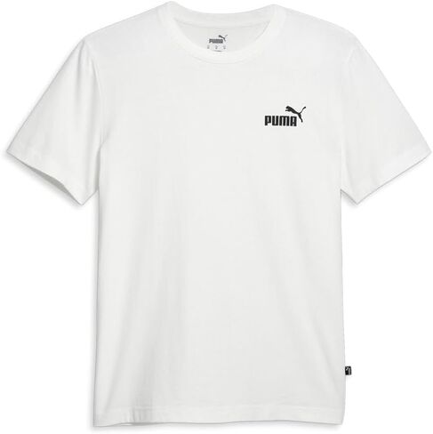 PUMA Mens Essentials No. 1 Logo Crew Neck Short Sleeve Casual Tops Casual - White - Size XL in Saudi Arabia