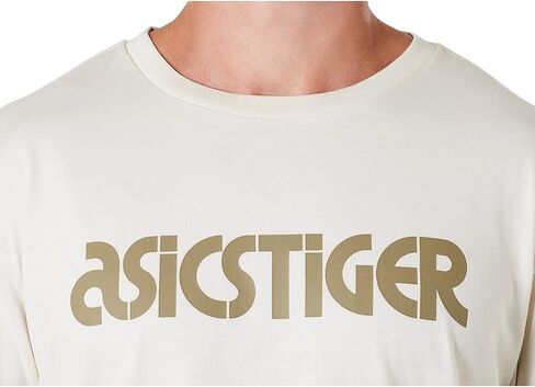 ASICS Tiger Men's LOGO TEE Clothes, M, BEIGE in Saudi Arabia
