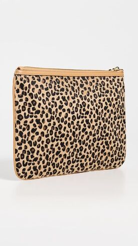 Stoney Clover Lane Oversized Flat Pouch, Leopard, Print, Brown, One Size in Saudi Arabia
