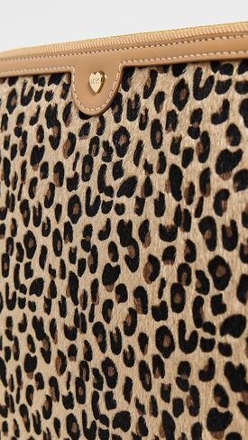 Stoney Clover Lane Oversized Flat Pouch, Leopard, Print, Brown, One Size in Saudi Arabia