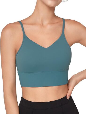 yvette v back Sports Bras for Women Spaghetti Light Light Light Support Packed Wireless Yoga Bra top top top top in Saudi Arabia