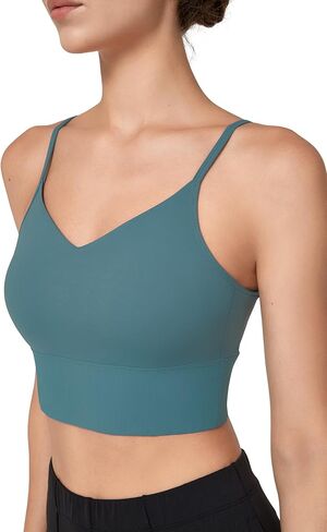 yvette v back Sports Bras for Women Spaghetti Light Light Light Support Packed Wireless Yoga Bra top top top top in Saudi Arabia