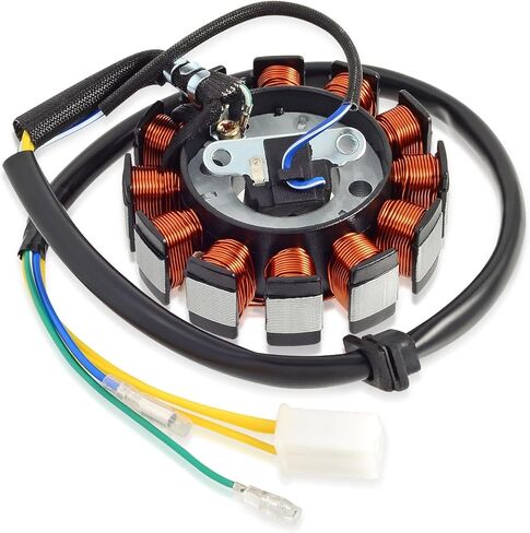 GY6 Stator Ignition Stator Magneto Coil 12 Pole Direct Current 5 Powerports Stators Fit for Gy6 50cc 125cc 150cc 4 Stroke Moped Scooter ATV Quad Go Scooter Performis in Saudi Arabia