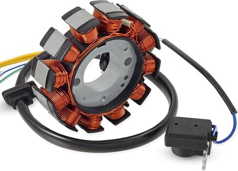 GY6 Stator Ignition Stator Magneto Coil 12 Pole Direct Current 5 Powerports Stators Fit for Gy6 50cc 125cc 150cc 4 Stroke Moped Scooter ATV Quad Go Scooter Performis in Saudi Arabia
