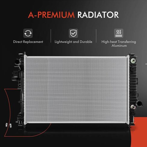 A-Premium Engine Coolant Radiator Assembly with Transmission Oil Cooler Compatible with Toyota T100 1993 1994 1995 1996 1997 1998 in Saudi Arabia