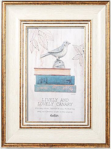 6x8 Picture Frame Photo Frame Rustic Picture Frame with real glass for Wall and Tabletop (White, 6x8-1PCS) in Saudi Arabia