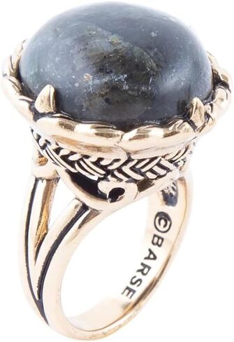 Barse Jewelry Black Labradorite و Golden Dettion Ring in Kuwait