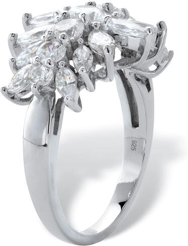 Palmbeach Sterling Silver Round Zirconia Zirconia محاكاة أحجام مجموعة مجموعة النجوم 6-10 in Saudi Arabia