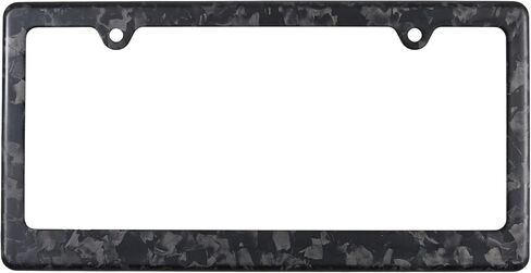 Car 100% Real 3k Twill Weave Blue Carbon Fiber License Plate Frame Cover, Glossy UV Protection, Front/Rear Fit for USA/Canada/Mexico Standard Size 6.25"" x 12.25"" Auto tag Holder (Blue) in Kuwait