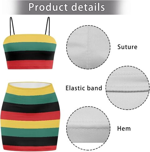 2025 Sexy Spaghetti Strap Crop Tops and Bodycon تنورة غير رسمية 2 قطعة S-4XL in Kuwait