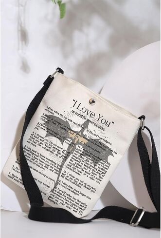 هدية مستوحاة من Maofaed الأدبي ، حقيبة خيالية التنين Crossbody لعشاق الكتاب ، البضائع الكتب ، هدية القارئ ، هدية أمين المكتبة in Saudi Arabia