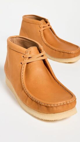 Clarks Mens Wallabee Boot Blue Suede | 26181134 in Kuwait