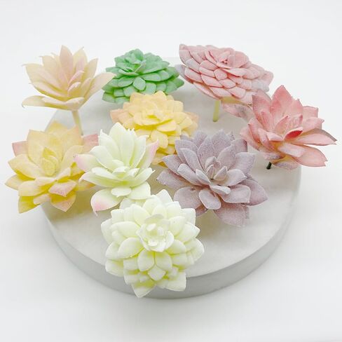 Woohome 6 PCS Faux Fake Succulents Artificial Cactus Decor Artificial Succulent Plants Faux Cactus Plant Artificial Cactus Succulent for Home Decor Indoor Wall Garden DIY in Saudi Arabia