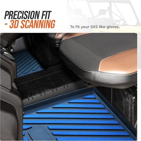 حصيرة Kemimoto Floor 2PCs ، متوافقة مع Defender Can-Am والمدافع Max 2016-2019 ، TPE First Row Floor Liner in Saudi Arabia