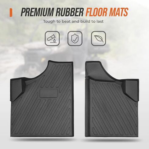 حصيرة Kemimoto Floor 2PCs ، متوافقة مع Defender Can-Am والمدافع Max 2016-2019 ، TPE First Row Floor Liner in Saudi Arabia