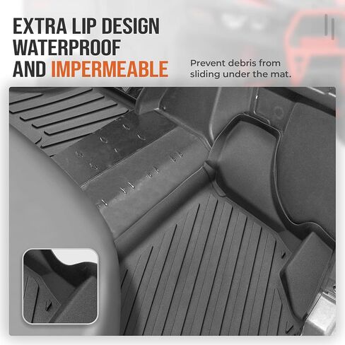 حصيرة Kemimoto Floor 2PCs ، متوافقة مع Defender Can-Am والمدافع Max 2016-2019 ، TPE First Row Floor Liner in Saudi Arabia