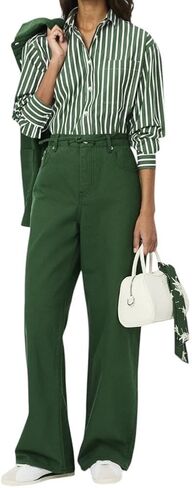 Lacoste Women's Oversized Popeline Long Sleeve Shirt in Saudi Arabia