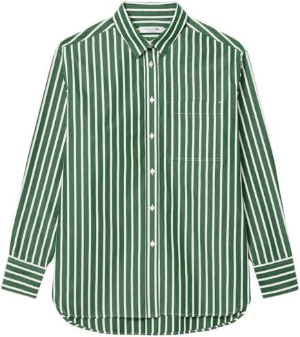Lacoste Women's Oversized Popeline Long Sleeve Shirt in Saudi Arabia