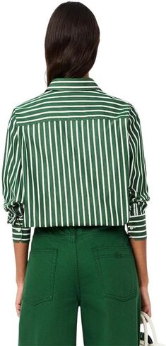 Lacoste Women's Oversized Popeline Long Sleeve Shirt in Saudi Arabia