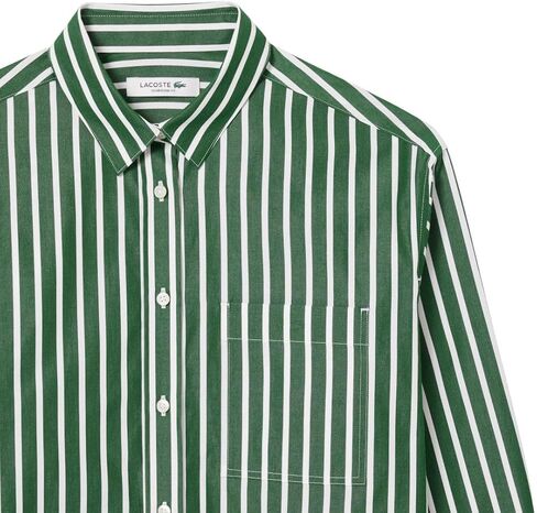 Lacoste Women's Oversized Popeline Long Sleeve Shirt in Saudi Arabia
