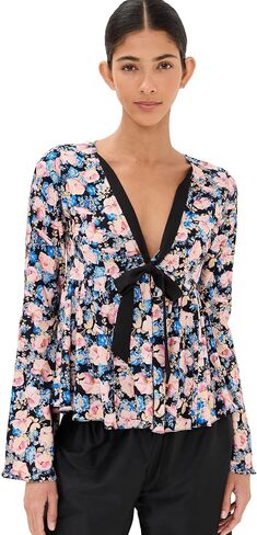 Kika Vargas Women's Naomi Top Blush Orchid Viscose in Saudi Arabia